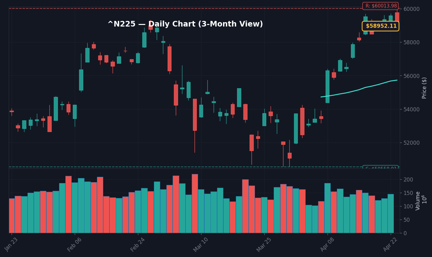 日経平均 daily chart